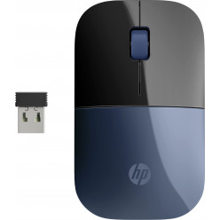 HP Wireless Mouse Z3700 Blue - 2.4 GHz Wireless Connection, 1 x  AA Battery, 1200 Dpi Optical Sensor,