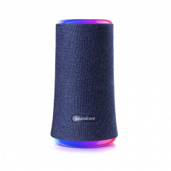 Bluetooth Portable Speaker Anker Soundcore Flare 2, 20W, Intense 360° sound, 24 Rainbow LED, Soundcore App, IPX7 waterproof, Bluetooth 5.0, USB-C, 12 hour playtime, blue