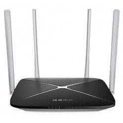 MERCUSYS AC12  AC1200 Dual Band Wireless Router, 867Mbps at 5Ghz + 300Mbps at 2.4Ghz, 802.11ac/a/b/g/n, 1 WAN + 4 LAN, 4 external antennas