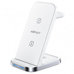 Wireless Charger  ACEFAST E15 Desktop 3-in-1 Wireless Charging Stand, Wireless output 1: 5up to 15W, Output 2: 5W, Output 3: 2.5W, White