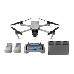 (964731) DJI Air 3 Fly More Combo + Controller 5.5- - Portable Drone, DJI RC2 5.5-, 48MP photo, 4K 100fps / FHD 200fps camera with gimbal, max. 6000m height / 75.6 kmph speed, flight time 46min, Battery 4241 mAh, 720g (3 batteries, 6 pairs propellers, cha