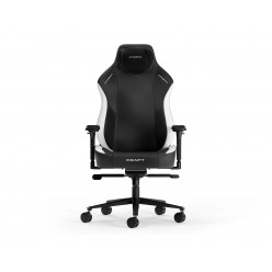 Gaming/Office Chair DXRacer CRAFT-23-L-NW-X1, Black/White, Premium PU leather, max weight up to 150kg / height 145-185cm, Recline 90°-135°, 4D Armrests, Tilt angle lock, Head cushion, built-in lumbar support, Aluminium wheelbase, 2.36- PU Caster, W-26.75k