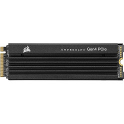 M.2 NVMe SSD 500GB Corsair MP600 PRO LPX, w/Heatsink, Interface: PCIe4.0 x4 / NVMe1.4, M2 Type 2280 form factor, Sequential Reads 7100 MB/s / Writes 3700 MB/s, Random Read / Write IOPS - 435K / 615K, Phison PS5018-E18, 512MB DRAM, AES 256-bit Encryption, 