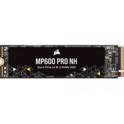 M.2 NVMe SSD 500GB Corsair MP600 PRO NH, Interface: PCIe4.0 x4 / NVMe1.4, M2 Type 2280 form factor, Sequential Reads 6600 MB/s / Writes 3600 MB/s, Random Read / Write IOPS - 450K / 880K, Phison PS5018-E18, 512MB DDR4 DRAM, AES 256-bit Encryption, SSD Smar