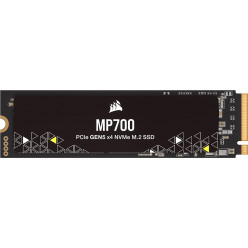 M.2 NVMe SSD 1.0TB Corsair MP700, Interface: PCIe5.0 x4 / NVMe1.4, M2 Type 2280 form factor, Sequential Reads 9500 MB/s / Writes 8500 MB/s, Random Read / Write IOPS - 1300K / 1600K, Phison E26, 2GB DRAM, AES 256-bit, SLC Write Cache, TBW-700 TB, 232L Micr