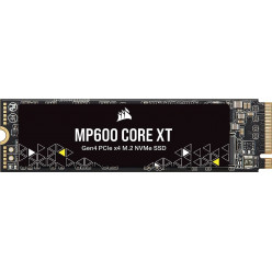 M.2 NVMe SSD 4.0TB Corsair MP600 Core XT, Interface: PCIe4.0 x4 / NVMe1.4, M2 Type 2280 form factor, Sequential Reads 5000 MB/s / Writes 4400 MB/s, Random Read / Write IOPS - 600K / 1000K, Phison PS5021-E21T, HMB 64MB, AES-256, TBW - 900 TB, 176L Micron 3