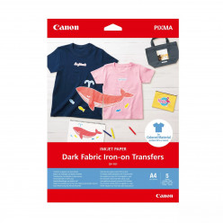 Canon Dark Fabric Iron-on Transfers DF-101 (4006C002AA), 0.170mm, 160 g/m2, A4 5 Sheets for Pixma -G/TS series.