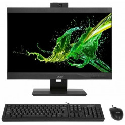 All-in-One PC - 23.8'' ACER Veriton Z4880G FHD IPS, Intel® Core® i5-1140G7, 1x8GB DDR4 RAM, 256Gb M.2 PCIe SSD, Intel® Iris Xe Graphics, NO ODD, SD CR, 180° Adjustable FHD Cam, WiFi6 AX201+BT 5.0, USB 3.2 Gen 2x2 Type-C, LAN, TPM 2.0,  65W PSU, USB KB/MS,