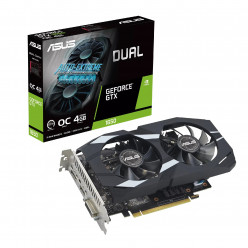 ASUS Dual GeForce GTX™ 1650 OC Edition 4GB GDDR6 EVO GDDR6 128bit, 1785/12000MHz, 1xDVI, 1xHDMI, 1xDP, Dual Fan, 2-slot design, IP5X dust resistance, Auto-Extreme Technology, Stainless Steel bracket, GPU Tweak III, 1x6pin, Black, Retail