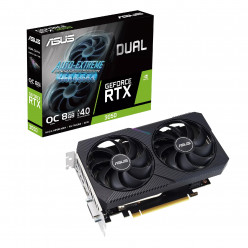 ASUS Dual GeForce RTX™ 3050 V2 OC Edition 8GB GDDR6 128bit, 1852/14000MHz, 1xDVI, 1xHDMI, 1xDP, Dual Fan, PCI-E 4.0, 2-slot design, Axial-tech fans, 0dB technology, GPU Tweak III, Protective Backplate, 1x6pin, Black, Retail