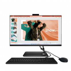 All-in-One PC - 23.8- Lenovo IdeaCentre 3 24IAP7, 23.8- FHD IPS AG, Intel® Core™ i7-13620H, 16GB (2x8GB) DDR4 RAM, 512GB SSD PCIe NVMe, Intel® Iris® Xe Graphics, no ODD, HD Cam, HDMI, LAN, WiFi6 11ax 2x2+BT 5.2, USB KB&MS, DOS, Black, 7 kg.