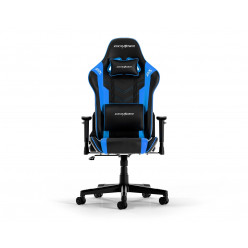 Gaming/Office Chair DXRacer Prince GC-P132-NB-FX2, Black/Blue, Gaslift class 4, Premium PU leather, max weight up to 150kg / height 165-185cm, Recline 90°-135°, 1D Armrests, Headrest and lumbar cushions, Nylon wheelbase, 6cm PU Caster, W-20 kg