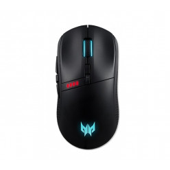 ACER PREDATOR CESTUS 350 - 2.4G Wired or Wireless Modes, 16.8M RGB Color, Pixart 3335 Optical Sensor up to 16000 DPI, 8 Programmable Buttons, 5 On Board Profile, Black.