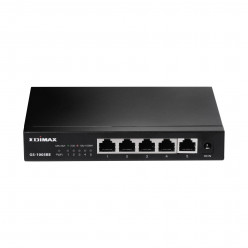 EDIMAX GS-1005BE, 5-Port 2.5 Gigabit Switch, 5 x 2.5 Gigabit LAN ports with full-duplex and 12K jumbo frames support, Quiet Fanless, Flexible Wall-Mount Desig, Steel case