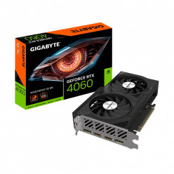 Gigabyte GeForce RTX™ 4060 WINDFORCE OC 8G / 8GB GDDR6 128bit, 2475/17000MHz, CUDA 3072, Dual Fan, PCIeX16 4.0, 2xHDMI, 2xDP, WindForce Cooling System, Alternate Spinning, Screen Cooling, 3D Active Fan, Protection Backplate, 1x 8-pin PCIe, Black, Retail