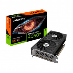 Gigabyte GeForce RTX™ 4060 Ti WINDFORCE OC 16G / 16GB GDDR6 128bit, 2565/18000MHz, CUDA 4352, Dual Fan, PCIeX16 4.0, 2xHDMI, 2xDP, WindForce Cooling System, 2x90mm fans, 3xCopper heatpipes, Alternate Spinning, 3D Active Fan, Screen Cooling, Protection Bac