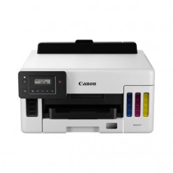 Printer CISS Canon MAXIFY GX5040 (5550C009) White, Color Printer/Duplex/LAN/Wi-Fi, A4, Print 4800x1200dpi_2pl, ESAT 24/15.5 ipm, LCD display, Tray 350 sheet, 64–275 g/m2, 4 ink tanks GI-46B (6000p./9000p. eco mode), GI-46Y/C/M (14000p./ 21000p. eco mode),