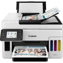 MFD CISS Canon MAXIFY GX6040, Color Printer/Duplex/Copier/ADF 50p/Fax/LAN/Wi-Fi, A4, Print 1200x600dpi_2pl, Scan 1200x2400dpi, ESAT 24/15.5 ipm, LCD display 2.7-, Tray 350 sheet, 4 ink tanks GI-46B (6000p./9000p. eco mode), GI-46 Y/C/M (14000p./21000p. ec