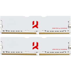 16GB (Kit of 2*8GB) DDR4-3600  GOODRAM  IRDM PRO DDR4 CRIMSON WHITE  (Dual Channel Kit), PC28800, CL18, Latency 18-22-22, 1.35V, 1024x8, Aluminium WHITE heatsink