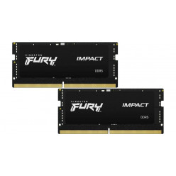 64GB (Kit of 2*32GB) DDR5-4800 SODIMM Kingston FURY® Impact DDR5, PC38400, CL38, 2Rx8, 1.1V, Intel XMP 3.0 (Extreme Memory Profiles)