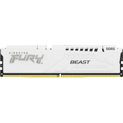 16GB DDR5-6000  Kingston FURY® Beast DDR5 White EXPO, PC48000, CL30, 1.4V, 1Rx8, Auto-overclocking, Asymmetric WHITE Low-profile heat spreader, AMD® EXPO v1.0 and Intel® Extreme Memory Profiles (Intel® XMP) 3.0