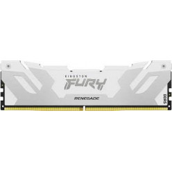 32GB DDR5-6000  Kingston FURY® Renegade White DDR5, PC48800, CL32, 1.35V, 2Rx8, Auto-overclocking, Symmetric WHITE Large heat spreader, Intel XMP 3.0 Ready  (Extreme Memory Profiles)