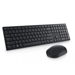 Dell Pro Wireless Keyboard and Mouse - KM5221W - Russian (QWERTY) (RTL BOX), 2.4 GHz, USB Wireless Receiver, Optical Mouse - 3 Buttons, Adjustable DPI up to 4000, AA x 1, Black, Limited Warranty - 3 years.