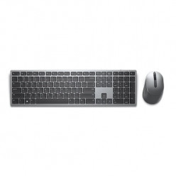 Dell Premier Multi-Device Wireless Keyboard and Mouse - KM7321W - Russian (QWERTY), Dual mode RF 2.4 GHz and Bluetooth 5.0, Scroll wheel (programmable: left tilt, click, right tilt), 3-Year Advanced Exchange Service.