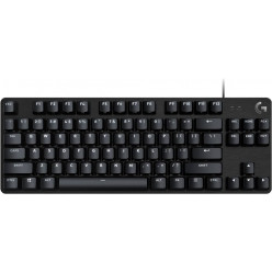 Logitech Mechanical Gaming Keyboard G413 TKL SE Corded,  PBT Keycaps, Aluminum top case, White backlighting, BLACK - US INT'L - USB - TACTILE