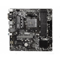 MSI B450M PRO-VDH MAX, Socket AM4, AMD B450, Dual 4xDDR4-3866, APU AMD graphics, VGA, DVI, HDMI, 1xPCIe X16, 4xSATA3, RAID, 1xM.2 slot, 2xPCIe X1, ALC892 HDA, GbE LAN, 6xUSB3.2 Gen1, mATX