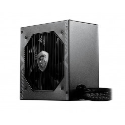 PSU MSI -MAG A650BN-, 650W, ATX12V, 80 PLUS® Bronze, Flat Black Cables, Active PFC + Adopted DC-DC circuit design, 120mm Low-Noise Fan with PWM, +12V(54.0A), 20+4 Pin, 1xCPU(4+4Pin), 5x SATA, 2xPCI-E(6+2pin), 2x Peripheral, 1xFDD, OCP/OVP/OPP/OTP/SCP, Bla