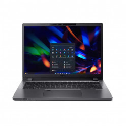 Acer Travel Mate TMP214-55-TCO-36XS Grey, 14.0- FullHD IPS (Intel Core i3-1315U, 1x16GB DDR4, 512GB M.2 NVMe SSD, Intel Iris XE, CR, HDMI, LAN, TB4, WiFi6E+BT5.2, 50Wh BT, FHD IR Cam, FPR, Win11Pro, 1.6kg)