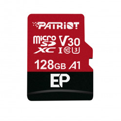 128GB microSD Class10 UHS-I A1 (V30) + SD adapter  Patriot EP Series microSD, Read: 90Mb/s, Write: 80Mb/s