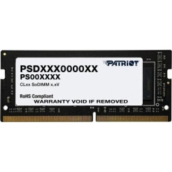 16GB DDR4-3200 SODIMM  PATRIOT Signature Line, PC25600, CL22, 2 Rank, Double-sided module, 1.2V