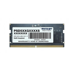 16GB DDR5-5600 SODIMM PATRIOT Signature Line, PC5-44800, CL46, 2 Rank Single-sided module, On-die ECC, 1.1V