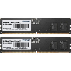 32GB (Kit of 2x16GB) DDR5-5600 Patriot Signature Line DDR5 (Dual Channel Kit) PC5-44800, CL46, 1.1V,  On-Die ECC, Thermal sensor, Retail