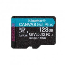 128GB microSD Class10 A2 UHS-I U3 (V30) Kingston Canvas Go! Plus, Ultimate, Read: 170Mb/s, Write: 90Mb/s, Ideal for Android mobile devices, action cams, drones and 4K video production