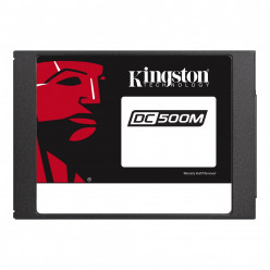 2.5- SSD 1.92TB  Kingston DC500R Data Center Enterprise, SATAIII, Read-centric, 24/7, SED, PLP, Sequential Reads:555 MB/s, Sequential Writes:525 MB/s, Steady-state 4k: Read: 98,000 IOPS / Write: 24,000 IOPS, 7mm, Phison PS3112-S12DC, 3D NAND TLC