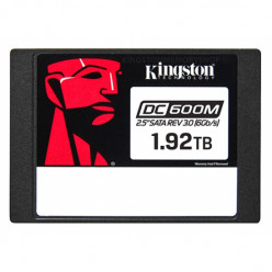 2.5- SSD 1.92TB  Kingston DC600M Data Center Enterprise, SATAIII, Mixed-Use, 24/7, Consistent latency and IOPS, Hardware-based PLP,  AES 256-bit self-encrypting drive, Seq Reads/Writes :560 MB/s / 530 MB/s, Steady-state 4k Read: 94,000 IOPS / Write: 78,00