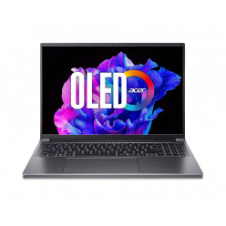 ACER Swift X 16 Steel Gray (NX.KN8EU.001), 16.0- OLED 3.2K (3200x2000) DCI-P3 100%, 400nits,120Hz (AMD Ryzen 5 7640HS 6xCore, 4.3-5.0GHz, 16GB(onboard) LPDDR5 RAM, 512GB PCIe NVMe SSD, GeForce RTX 3050 6GB GDDR6, WiFi6E/BT 5.1, FPS, Backlit, 76Wh 4cell, 1