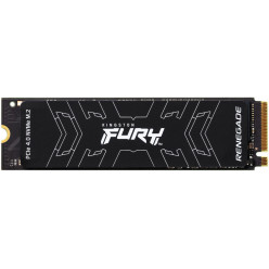 M.2 NVMe SSD 2.0TB Kingston Fury Renegade, PCIe4.0 x4 / NVMe, M2 Type 2280 form factor, Sequential Reads 7300 MB/s, Sequential Writes 7000 MB/s, Max Random 4k Read 1000,000 / Write 1000,000 IOPS, Phison E18 controller, 1000TBW, 3D NAND TLC