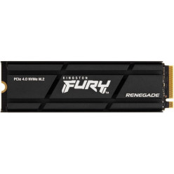 M.2 NVMe SSD 2.0TB Kingston Fury Renegade, w/Aluminum Heatsink, PCIe4.0 x4 / NVMe, M2 Type 2280 form factor, Sequential Reads 7300 MB/s, Sequential Writes 7000 MB/s, Max Random 4k Read 1000,000 / Write 1000,000 IOPS, Phison E18 controller, 1000TBW, 3D NAN