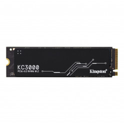 M.2 NVMe SSD 1.0TB Kingston KC3000, w/HeatSpreader, PCIe4.0 x4 / NVMe, M2 Type 2280 form factor, Sequential Reads 7000 MB/s, Sequential Writes 6000 MB/s, Max Random 4k Read 900,000 / Write 1000,000 IOPS, Phison E18 controller, 800TBW, 3D NAND TLC