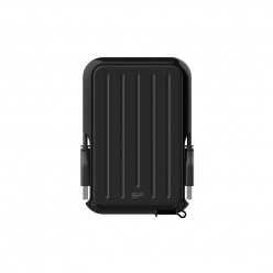 2.5- External HDD 1.0TB (USB3.2)  Silicon Power Armor A66, Black, Rubber + Plastic, Military-Grade Protection MIL-STD 810G, IPX4 waterproof, Advanced internal suspension system keeps the hard drive safe from drops and bumps