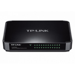 TP-LINK TL-SF1024M  24-port Desktop Switch, 24 10/100M RJ45 ports, Green Ethernet, plastic case