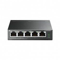 TP-LINK TL-SG1005LP, 5-Port Gigabit Desktop PoE Switch, 5 Gigabit RJ45 ports including 4 PoE ports, 40W PoE Power supply, steel case