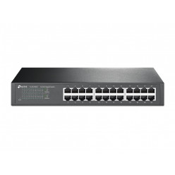 TP-LINK TL-SG1024  24-port Gigabit Switch, 24 10/100/1000M RJ45 ports, 1U 19-inch rack-mountable steel case