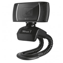 Trust Trino HD Video Webcam, 720p HD Webcam with convenient built-in microphone, 1,43m, USB