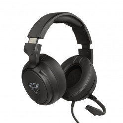 Trust Gaming GXT 433 Pylo Multiplatform Headset, High quality microphone,50 mm driver units for a deep and rich bass and clean highs,Adjustable headband with attractive brushed-metal details and a fold away microphone, Black