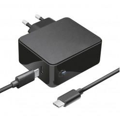 Trust Maxo USB-C laptop Charger Compact 61W, Apple MacBook (Air/Pro) compatible, USB PD 3.0, 5/12/15/20/9V, 3A,  + UCB-C cable 2m